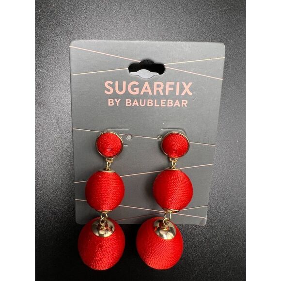 Sugarfix by BaubleBar Red Drop Earrings - Picture 3 of 4